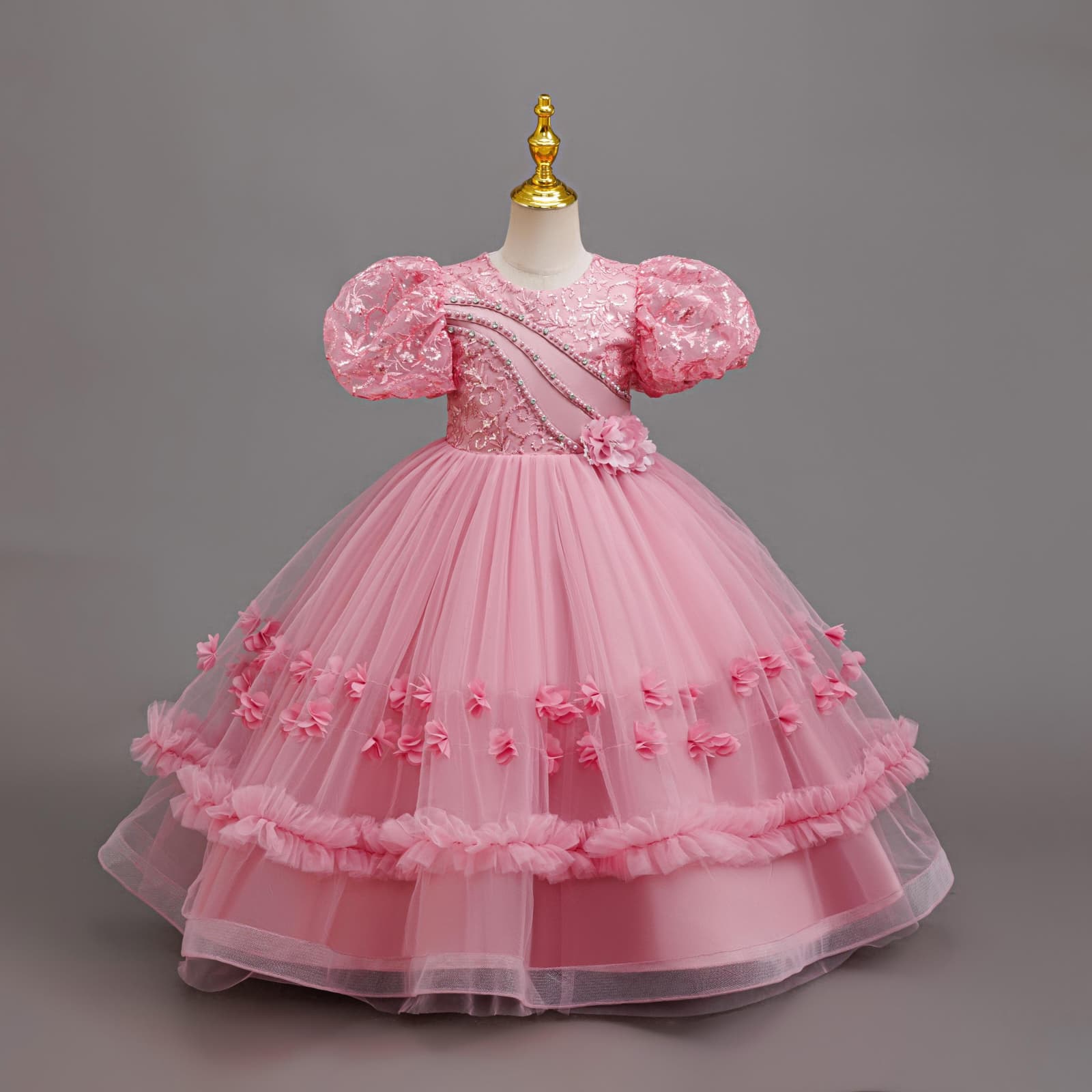 Girls Elegant Party Dress — Birthday & Special Occasion