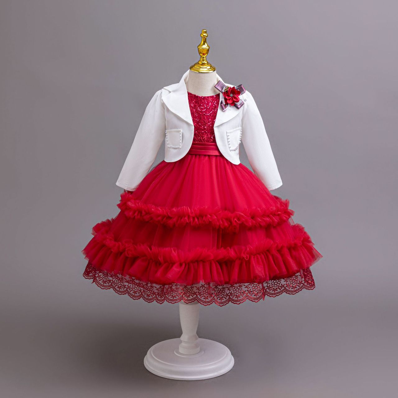 Girls Elegant Party Dress — Birthday & Special Occasion