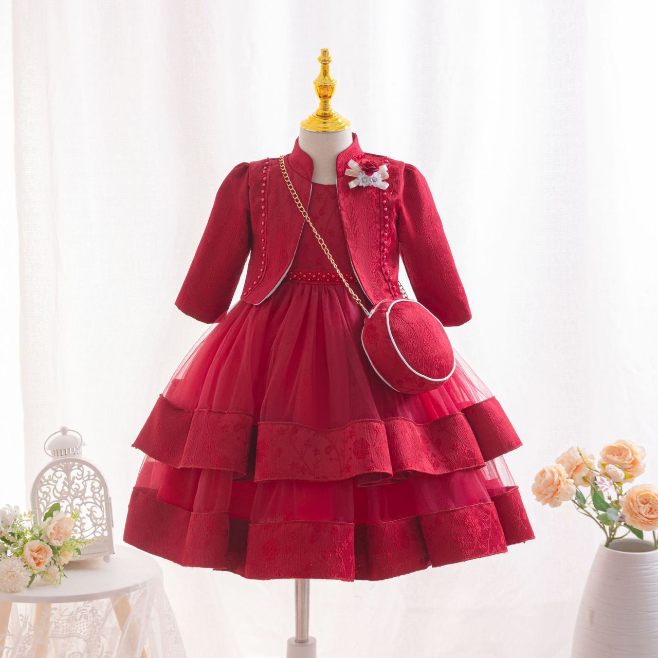 Girls Elegant Party Dress — Birthday & Special Occasion