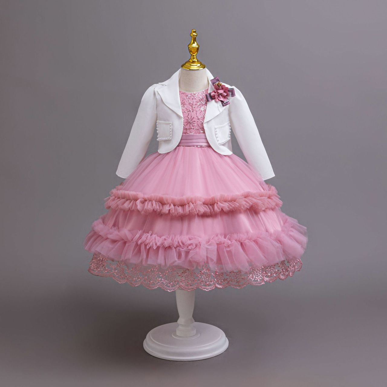 Girls Elegant Party Dress — Birthday & Special Occasion