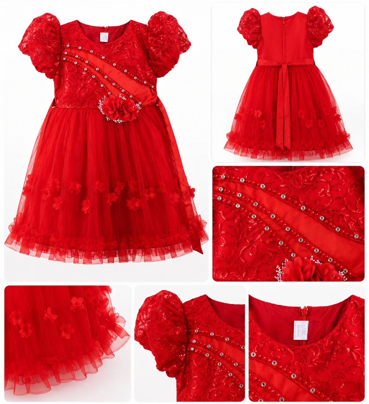 Girls Elegant Party Dress — Birthday & Special Occasion