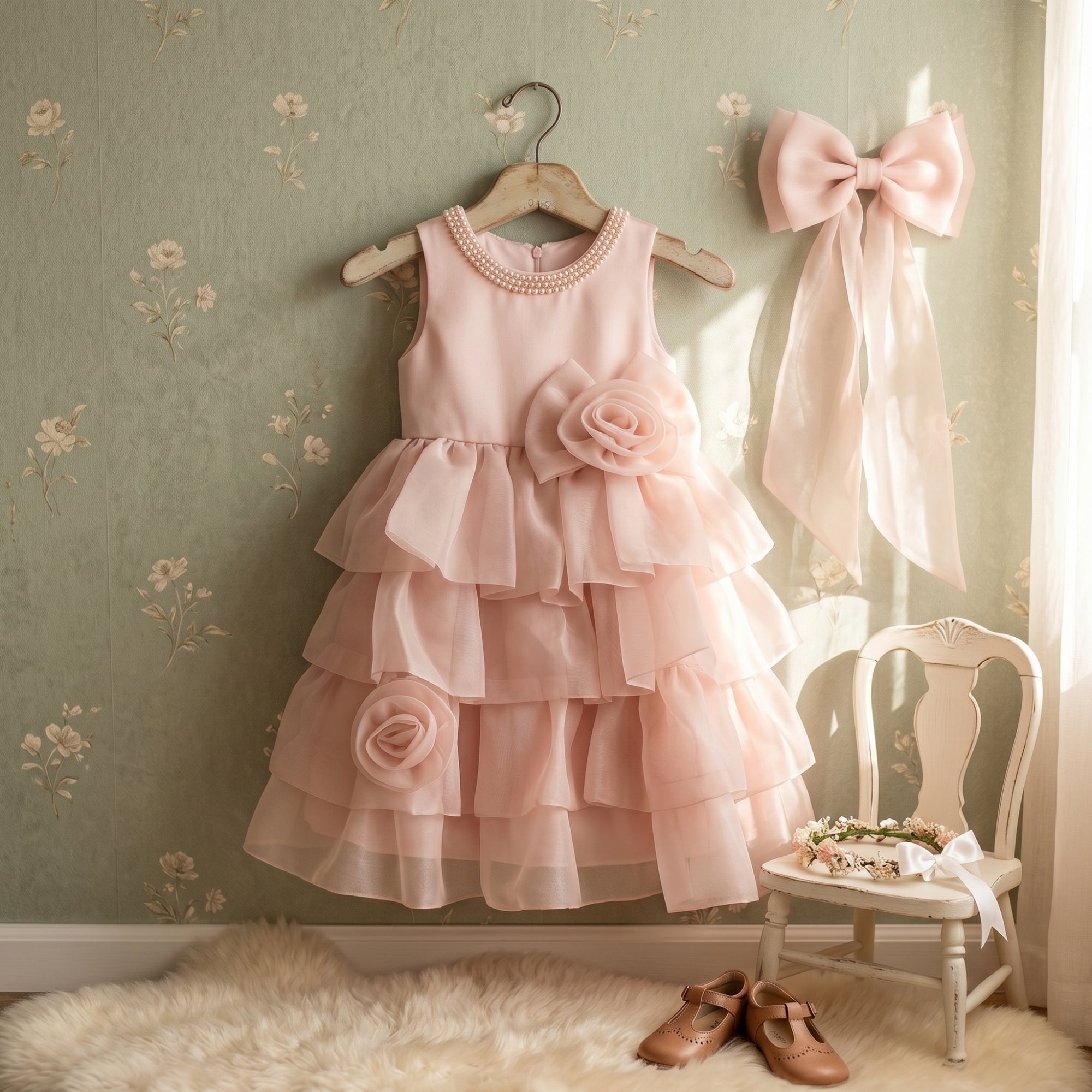 Girls Elegant Party Dress — Birthday & Special Occasion
