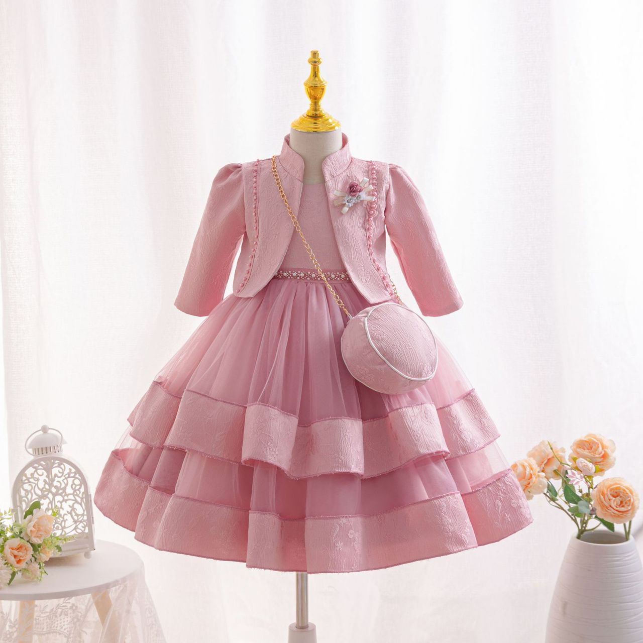 Girls Elegant Party Dress — Birthday & Special Occasion